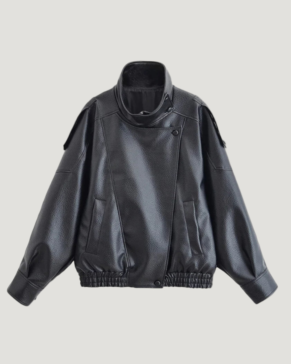 EVE Stylische Kunstlederjacke