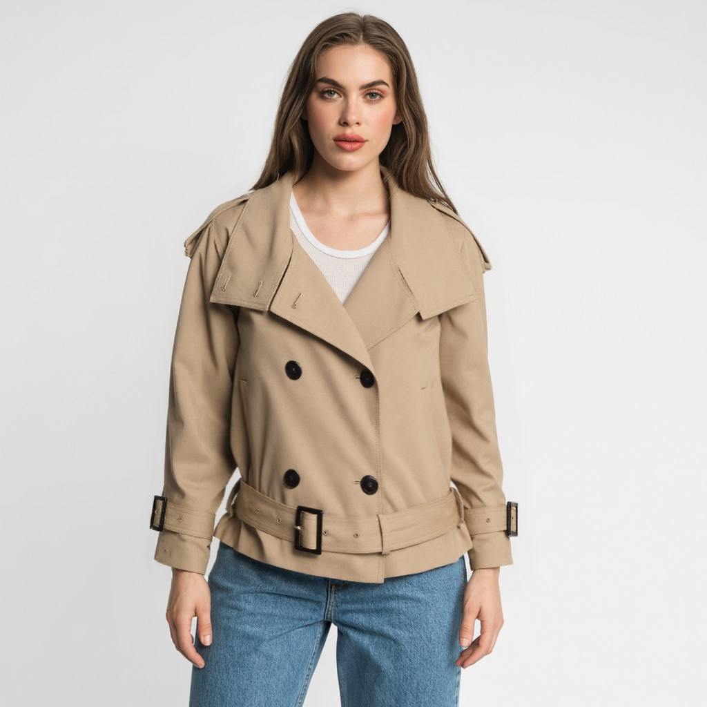 NAIMA Cropped Trenchcoat