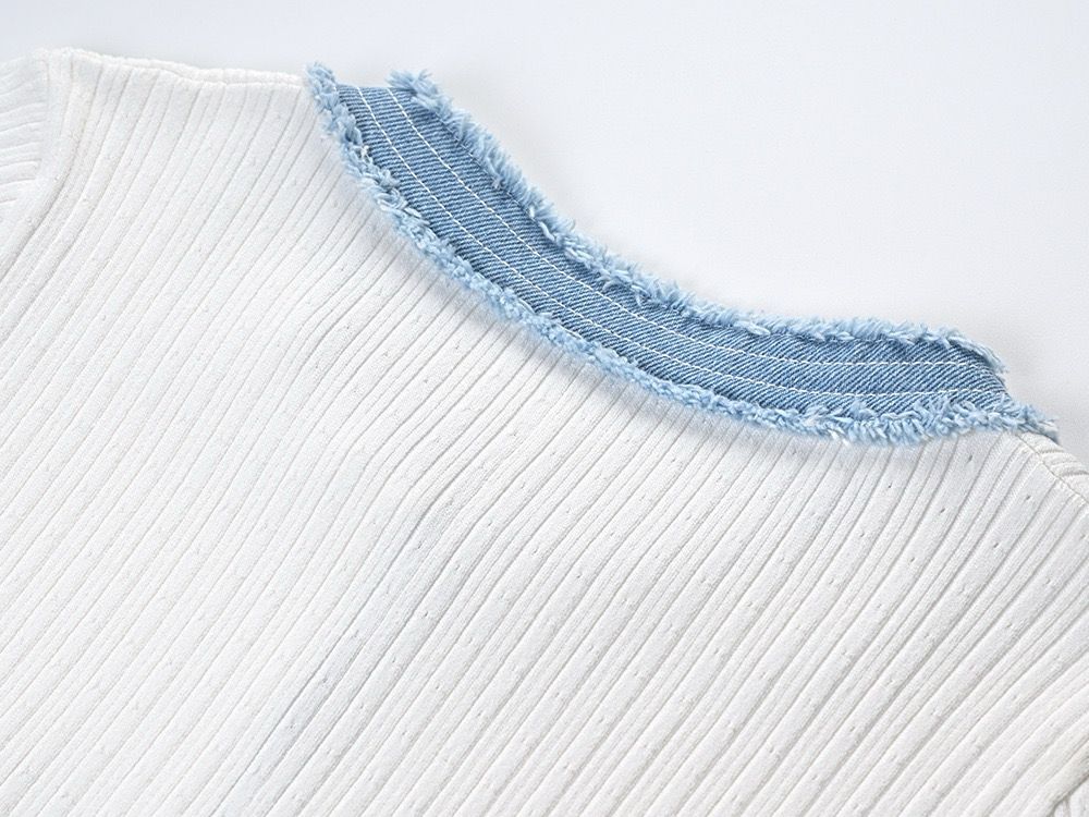 AMALYA Sommerkleid - Weiß & Blau