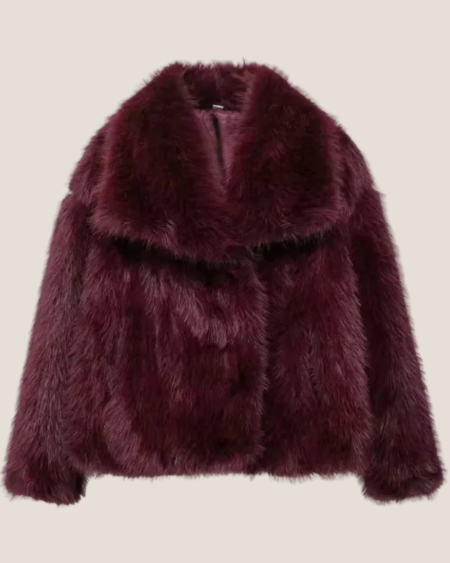 VALERIE Luxuriöse Kunstfelljacke