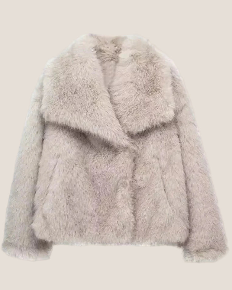 VALERIE Luxuriöse Kunstfelljacke