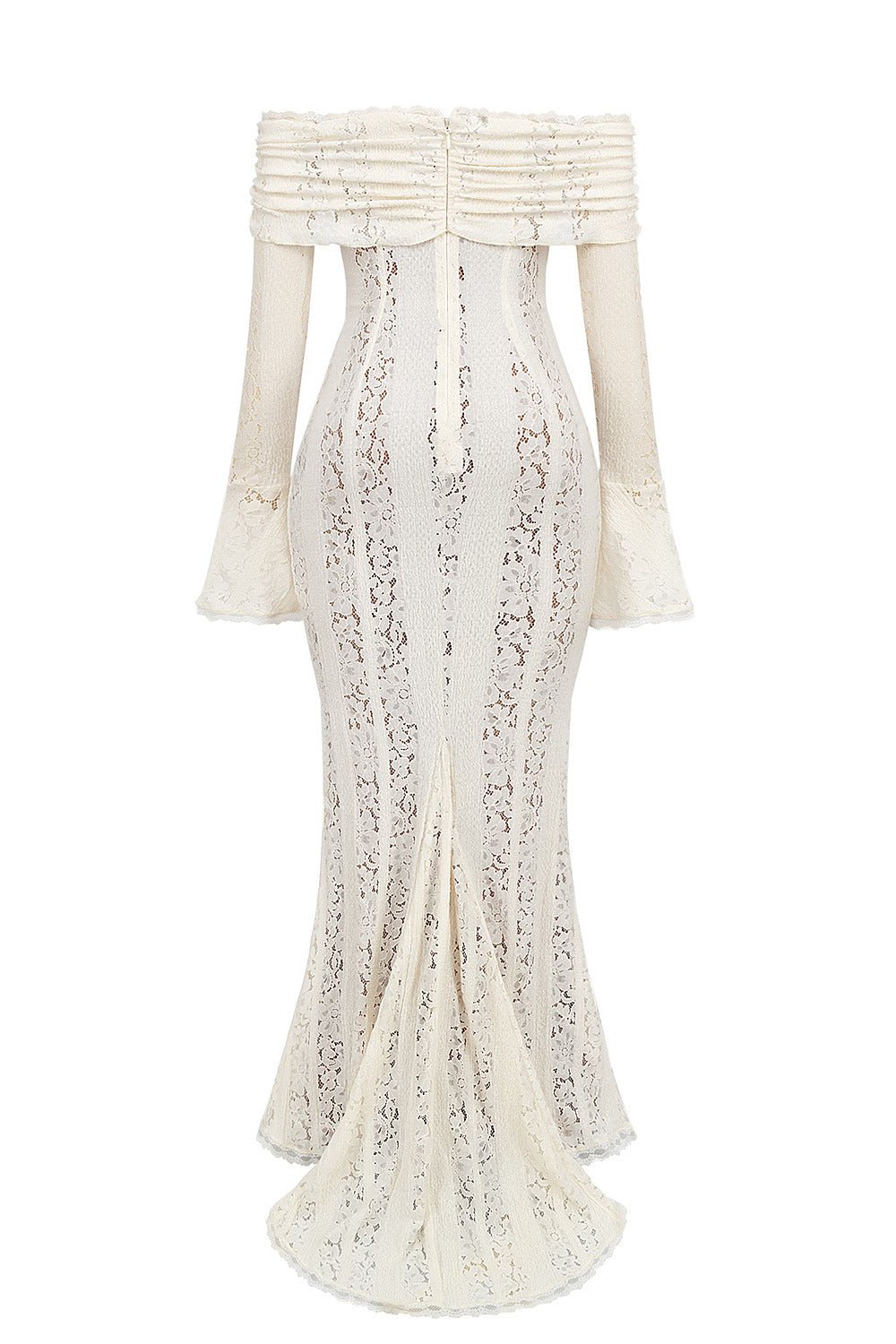 ASRA Vintage floral lace off shoulder maxi dress