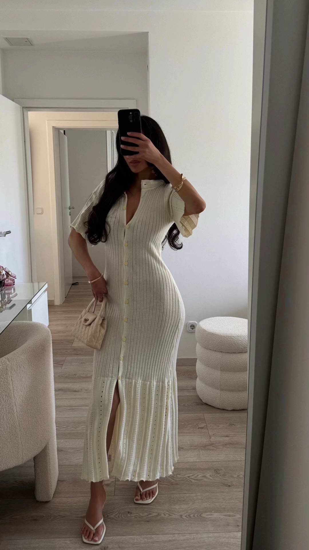 BELLA Sommerkleid - Crema